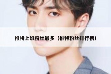 推特上谁粉丝最多（推特粉丝排行榜）