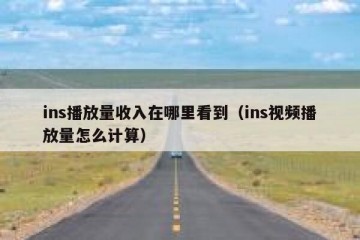 ins播放量收入在哪里看到（ins视频播放量怎么计算）