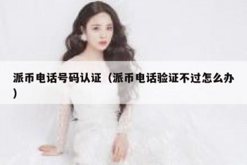 派币电话号码认证（派币电话验证不过怎么办）