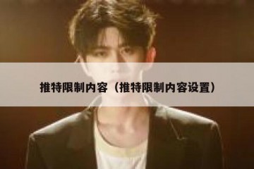 推特限制内容（推特限制内容设置）