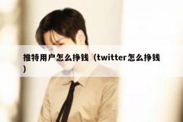 推特用户怎么挣钱（twitter怎么挣钱）
