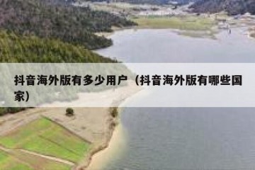 抖音海外版有多少用户（抖音海外版有哪些国家）