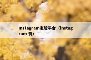 Instagram涨赞平台（instagram 赞）
