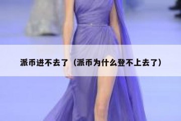 派币进不去了（派币为什么登不上去了）