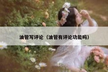油管写评论（油管有评论功能吗）