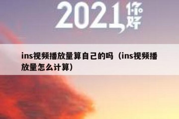 ins视频播放量算自己的吗（ins视频播放量怎么计算）