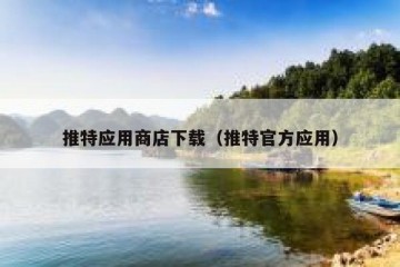 推特应用商店下载（推特官方应用）