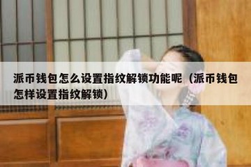 派币钱包怎么设置指纹解锁功能呢（派币钱包怎样设置指纹解锁）