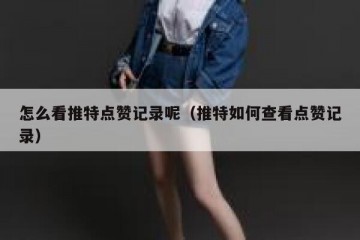 怎么看推特点赞记录呢（推特如何查看点赞记录）