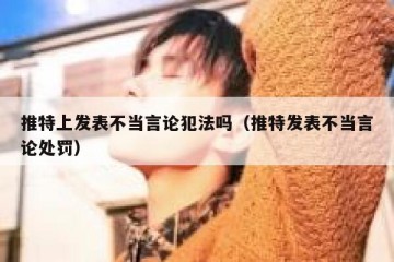推特上发表不当言论犯法吗（推特发表不当言论处罚）