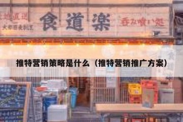推特营销策略是什么（推特营销推广方案）