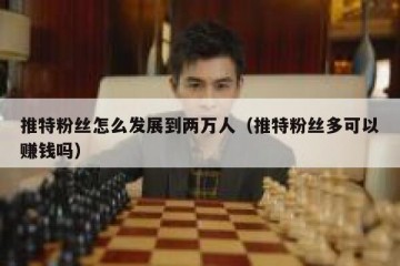 推特粉丝怎么发展到两万人（推特粉丝多可以赚钱吗）