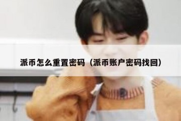 派币怎么重置密码（派币账户密码找回）