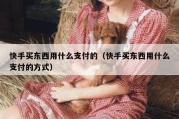 快手买东西用什么支付的（快手买东西用什么支付的方式）