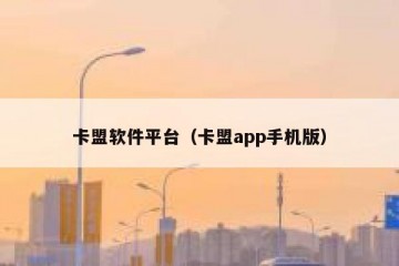 卡盟软件平台（卡盟app手机版）
