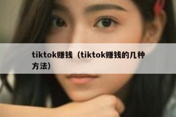 tiktok赚钱（tiktok赚钱的几种方法）