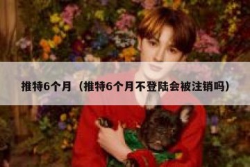 推特6个月（推特6个月不登陆会被注销吗）