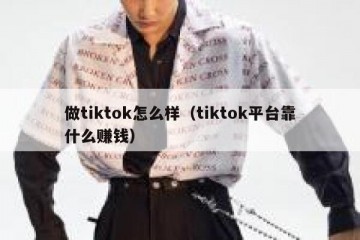 做tiktok怎么样（tiktok平台靠什么赚钱）