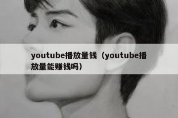 youtube播放量钱（youtube播放量能赚钱吗）