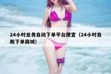 24小时业务自动下单平台便宜（24小时自助下单商城）