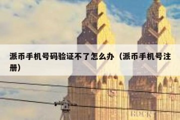 派币手机号码验证不了怎么办（派币手机号注册）