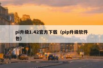 pi升级1.42官方下载（pip升级软件包）