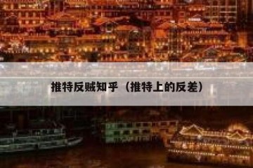 推特反贼知乎（推特上的反差）