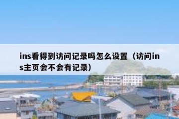 ins看得到访问记录吗怎么设置（访问ins主页会不会有记录）