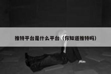 推特平台是什么平台（你知道推特吗）