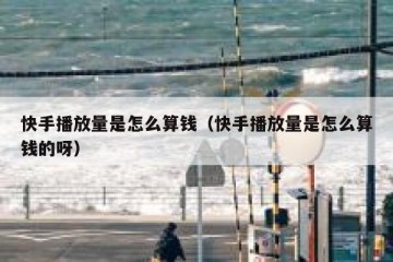 快手播放量是怎么算钱（快手播放量是怎么算钱的呀）