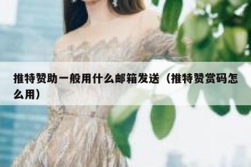 推特赞助一般用什么邮箱发送（推特赞赏码怎么用）