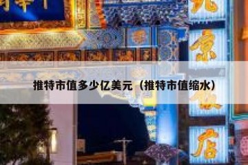 推特市值多少亿美元（推特市值缩水）