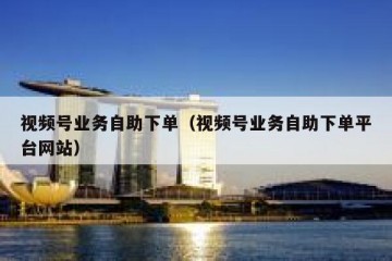 视频号业务自助下单（视频号业务自助下单平台网站）