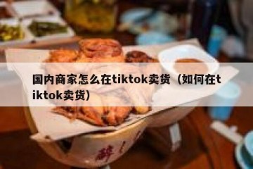 国内商家怎么在tiktok卖货（如何在tiktok卖货）