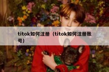 titok如何注册（titok如何注册账号）