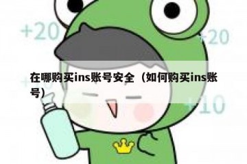 在哪购买ins账号安全（如何购买ins账号）