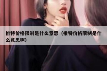 推特价格限制是什么意思（推特价格限制是什么意思啊）
