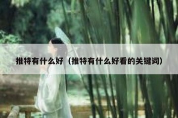 推特有什么好（推特有什么好看的关键词）