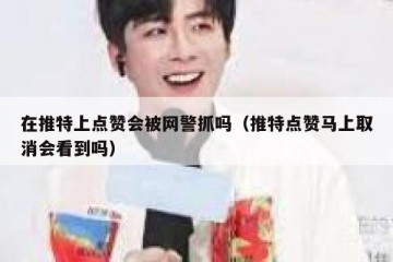 在推特上点赞会被网警抓吗（推特点赞马上取消会看到吗）