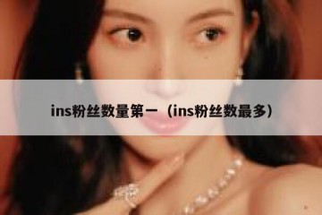ins粉丝数量第一（ins粉丝数最多）