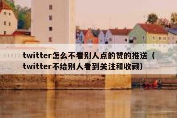 twitter怎么不看别人点的赞的推送（twitter不给别人看到关注和收藏）