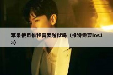 苹果使用推特需要越狱吗（推特需要ios13）