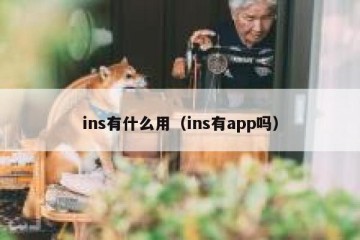 ins有什么用（ins有app吗）