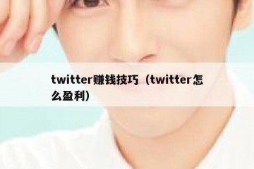 twitter赚钱技巧（twitter怎么盈利）