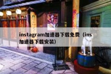 instagram加速器下载免费（ins加速器下载安装）