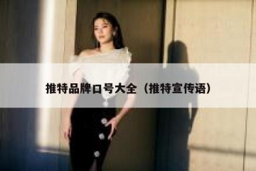 推特品牌口号大全（推特宣传语）