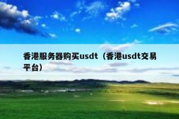 香港服务器购买usdt（香港usdt交易平台）