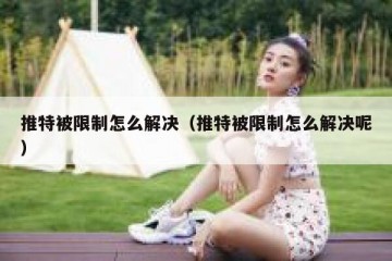 推特被限制怎么解决（推特被限制怎么解决呢）