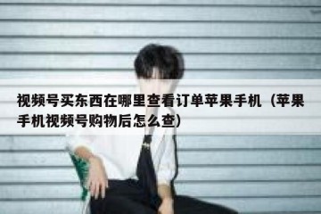 视频号买东西在哪里查看订单苹果手机（苹果手机视频号购物后怎么查）