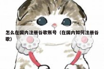 怎么在国内注册谷歌账号（在国内如何注册谷歌）
